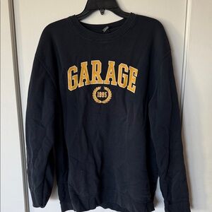 Garage Black and Yellow Men's Crewneck Sweater